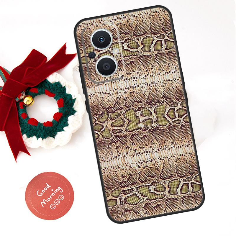 Snake Skin Funda For OPPO Reno 10 11 12 13 14 Pro 11F 12F 13F 14F 7 8 Lite OPPO Find X8 X6 X9 Pro Case