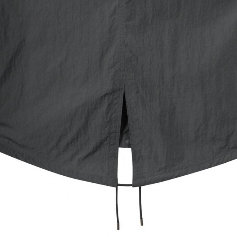 Customellow Gray Hood Zip Fish Tail Jacket Cwuam25313gyd