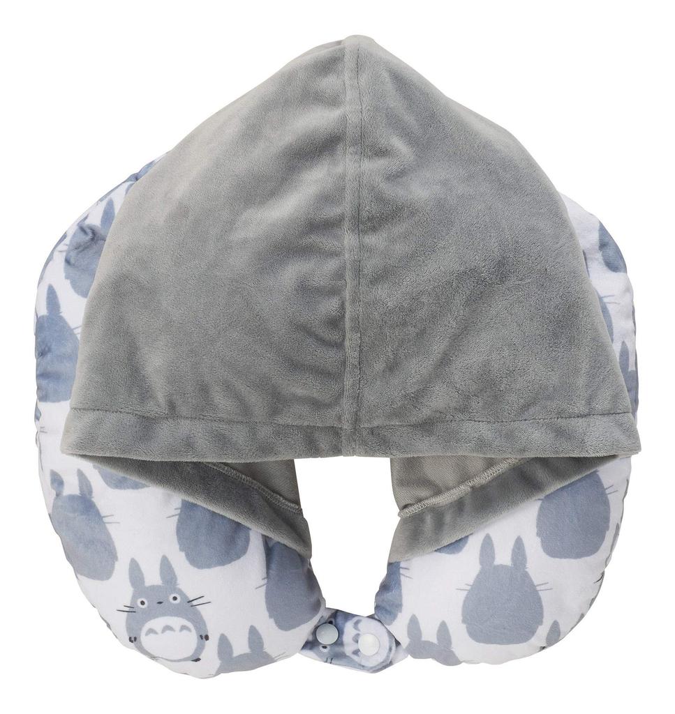 Marushin Hooded Neck Studio My Neighbor Large Totoro Neck Pillow with Transforms Into a Plush 1145016600 Pillow, Ghibli's Totoro, Beads, Reversible,