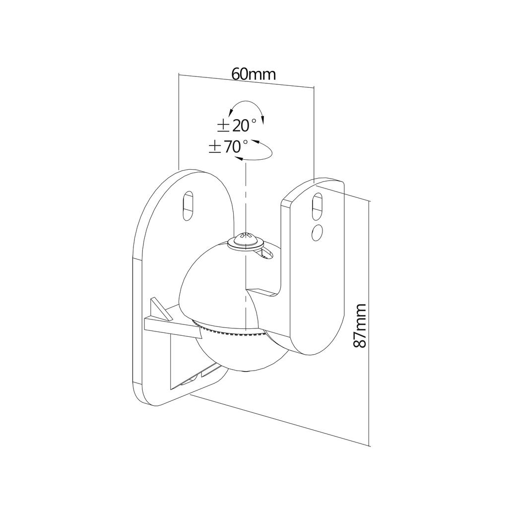 Cabletech Speaker Mount
