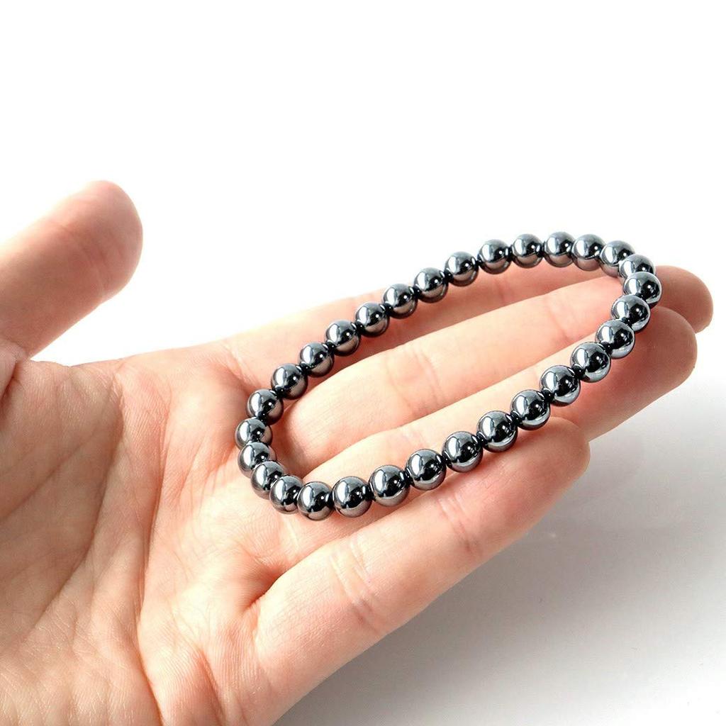 [GOLD STONE] Terahertz Ore Bracelet, 6mm, High Purity, Power Stone, Includes Exclusive Box, Inner Diameter: Approx. 15cm