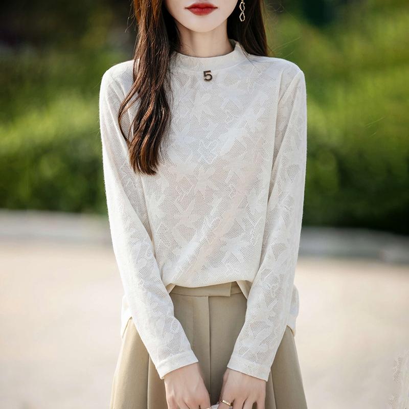 Lettvektsgenser for kvinner - 50 % Mulberry Silke & Polyester-blanding, pustende fritidsgenser