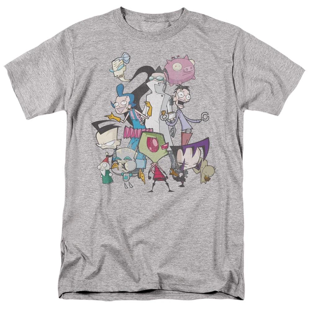 Invader Zim - Group Shot - Unisex Short Sleeve Children s T-shirt - Gray 160