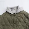 Western Style 2024 Autumn and Winter New Women Clothes Hood Round Neck Long Sleeve Warm Cotton-padded Jacket Jacket 8073246
