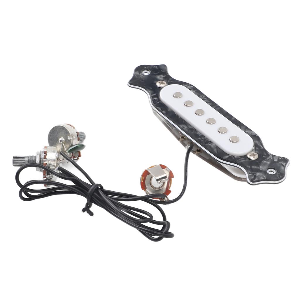 6 String Single Coil Pickup Prewired Electric Guitar Pickup Replacement with Volume and Tone