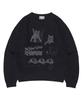 VIDEO JOCKEY Hipster Graphic Knit Sweater [4 Colors]