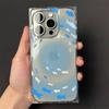 Traumhaftes Vortex Blau Kleiner Fisch Handyhülle Für iPhone 17 16 15 14 13 12 11 Pro Max PLUS Air INS Transparente Rechteckige Weiche Hülle