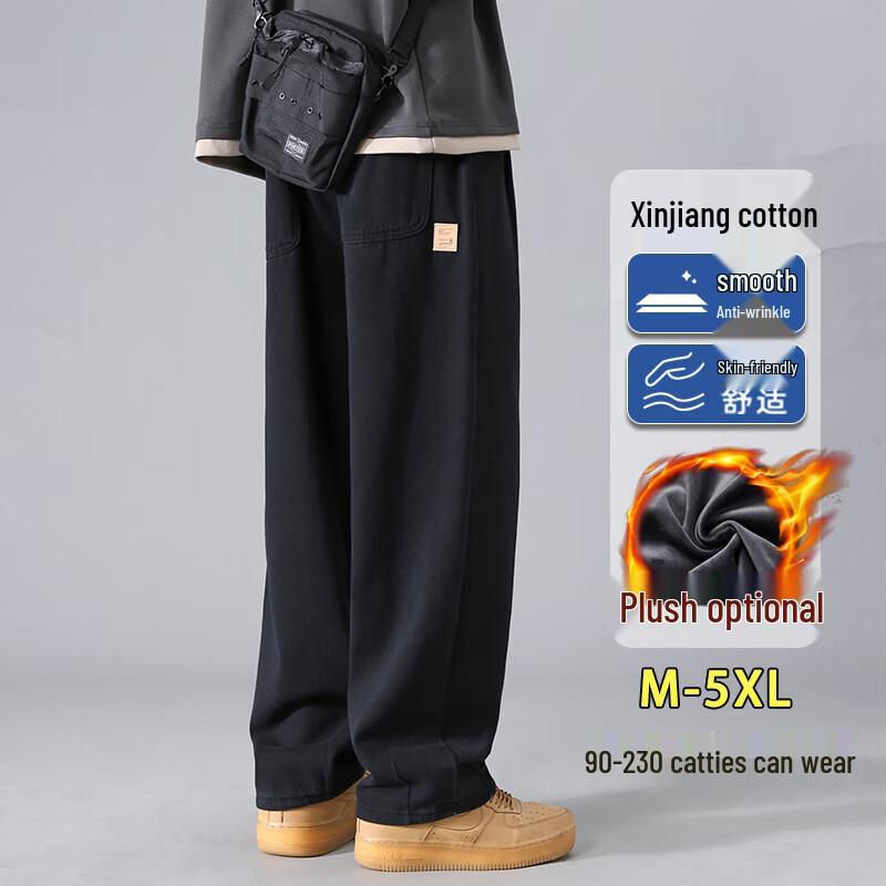 

Head Youth Men s Pure Cotton Retro Loose Straight-Leg Cargo Pants XL