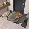 Diatomaceous Earth Doormat Simple and Elegant Non-slip and Wear-resistant Absorbent and Stain-resistant Cuttable
