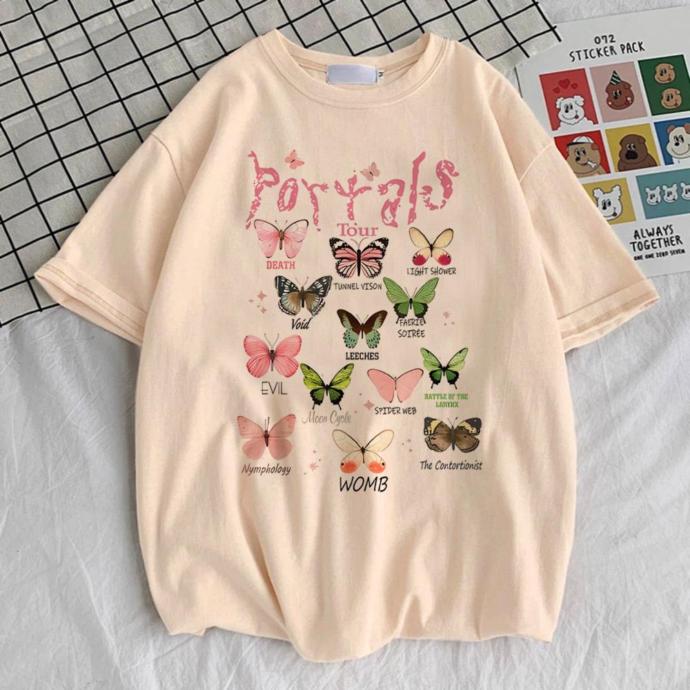 

Melanie Martinez Peripheral Pure Cotton Tshirt Summer Mens and Womens Clothing Fashion Hiphop Casual Short Sleeved Tshirt 4XL