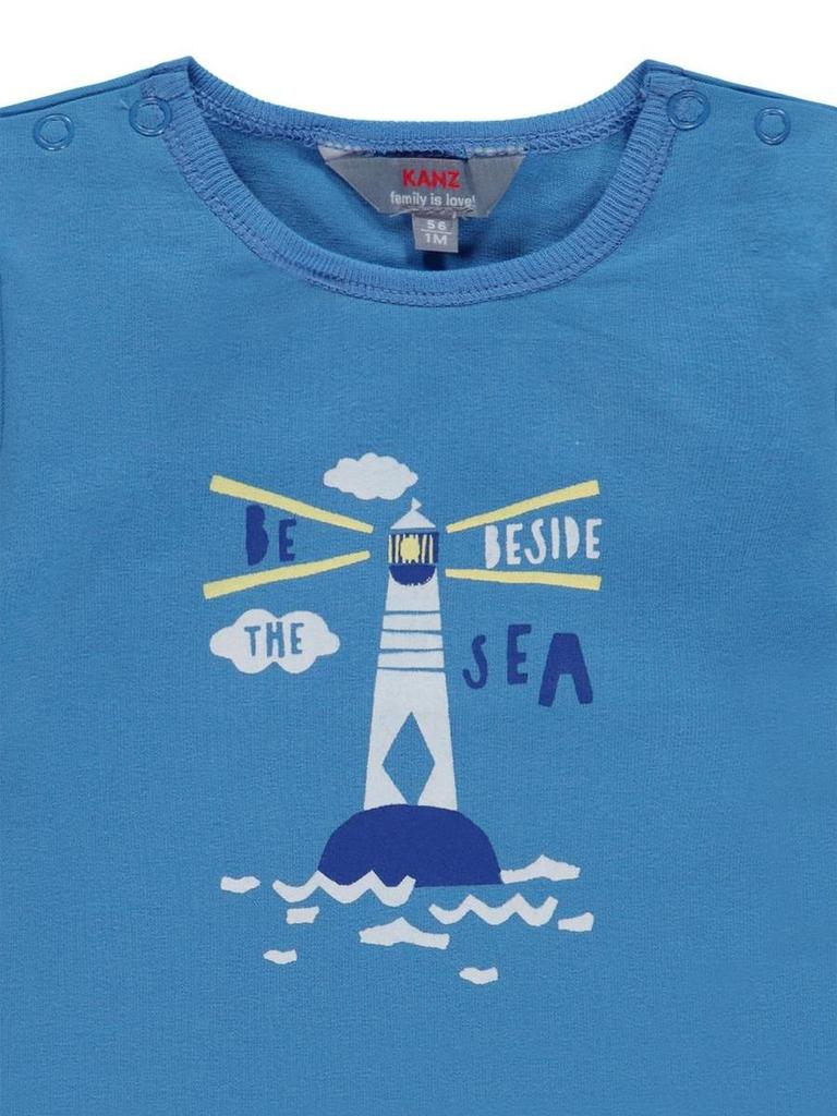 T-Shirt Niemowlęcy, Niebieski, Kanz