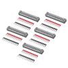 5 Pack 12 Position Power Terminal Block Connector with Jumper Block Terminal Strip Set 15A 600V
