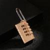 Tool Pure Cooper Mini 4 Digits Number Brass Combination Lock Password Lock Padlock Password Code