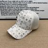 Temperament Full Diamond Baseball Cap Women's Mesh Breathable Mesh Cap Small Versatile Anti-UV Sun Cap