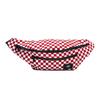 Classic Checkerboard Casual Canvas Waist Bag Unisex Bags Red White VN0A2ZXXRLM