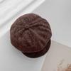 Literary Retro Solid Color Octagonal Beret Korean Style Ins Face Changing  Autumn and Winter Atmosphere  Versatile and Trendy