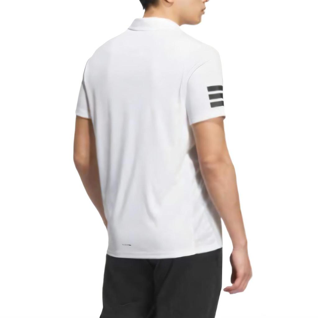 adidas Koszulka polo Tennis 3 paski Męska Biały/Czarny KA8332