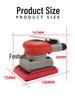 75x100 Square Pneumatic Sander - Car Paint Polishing & Dry Grinding Machine