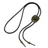 Vintage Cowboy Hat Bolo Tie Necklace With Wheat Star Charm PU Leather Cord Fashion Necktie For Men And Women