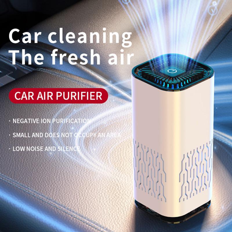 Portable Electric Desktop Air Purifier For Cars Small Households Negative Ion Odor Formaldehyde Mini Usb Hepa Ionic Air Purifier