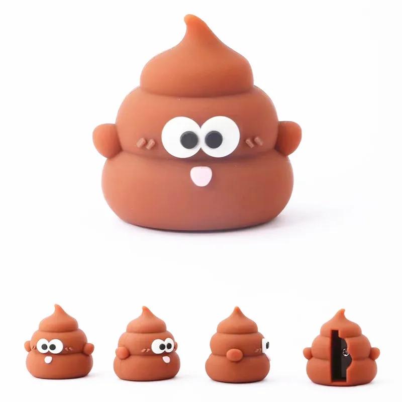 1pc Creative Mini Cute Poop Pencil Sharpener for Elementary School Students Convenient Pencil Sharpener Children's Reward Gift