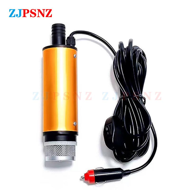 DC12V 24V Diesel Water Oil Car Camping Fishing Submersible Transfer Pump Kits Car Pumping Diesel Oil Pump Cigarette Lighter
