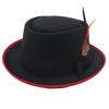 Wind Churchill Top Hat Bow Ribbon Feather British Gentleman Jazz Men'S Hat