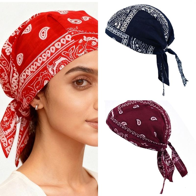 Multifunctional Headwear Pirate Style Bandana Cap for Sun Shielding Cycling Hiking Running Easy Wear as Hat or Scarf