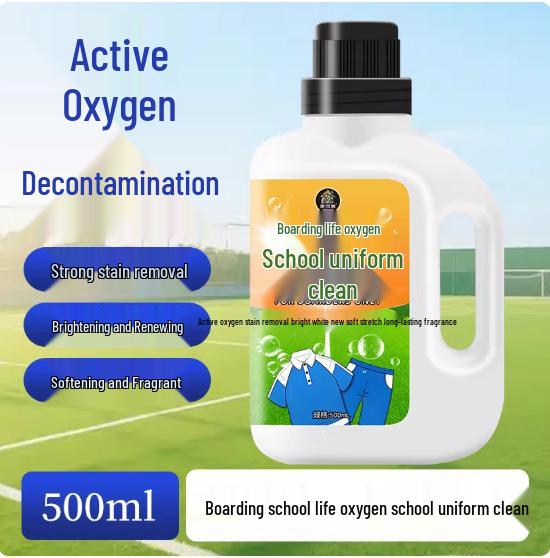 School Uniform Stain Remover - Oil, Yellowing, Ink, and Salt Stain Cleaner