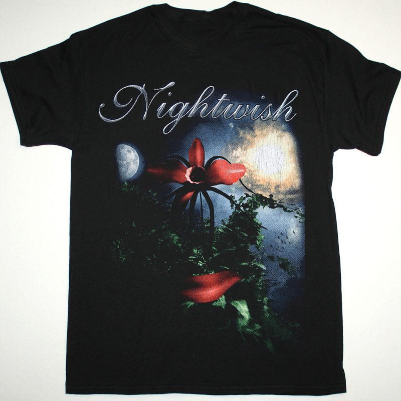 

Вдохновленная группой Nightwish, хлопковая футболка с коротким рукавом, базовая, черная, все размеры, унисекс XL