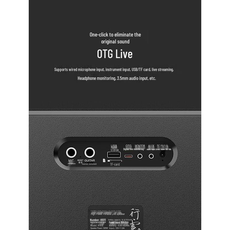 W-King H10II Portable HIFI Karaoke Bluetooth Speaker CN Plug (adapter Included)