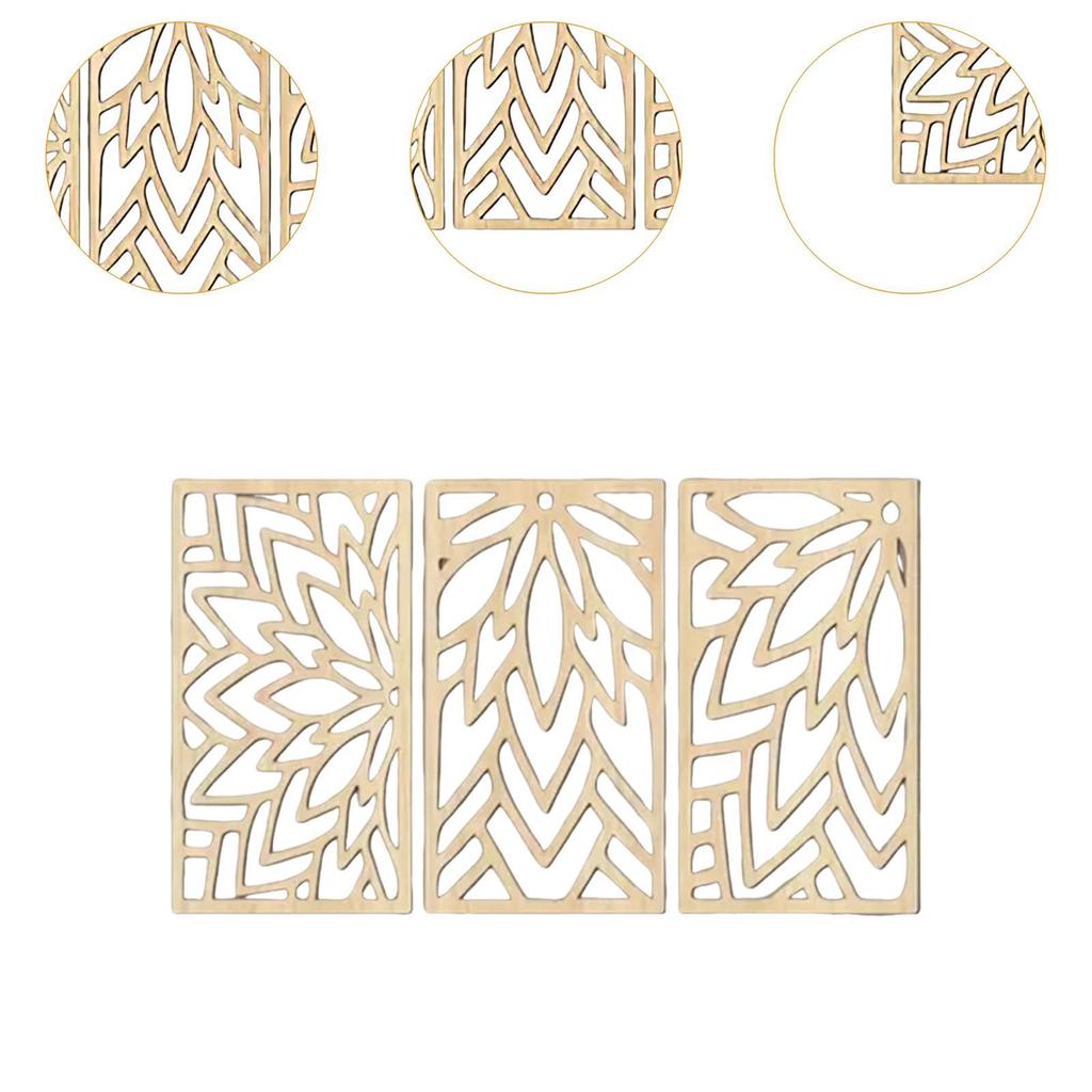 3x Wall Sculpture Sturdy Hollow Collectible Gifts Indoor Gift Fireplace Office Housewarming Bedroom Ornament Home Decoration