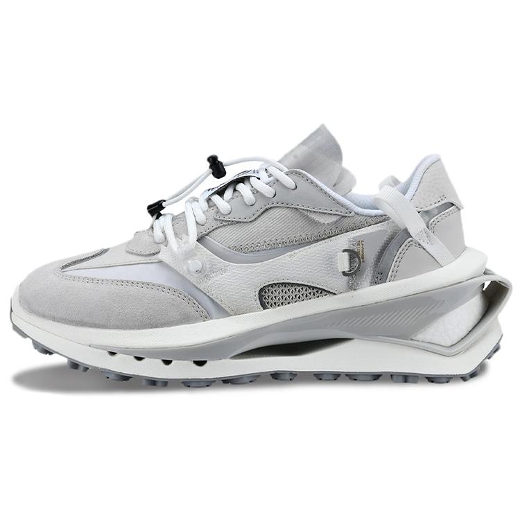 

new LiNing Cushioned Anti Slip Wear Resistant Breathable Lightweight Low Top Sports Casual Shoes Women s Antarctic Gray 35.5