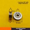 10PCS V623ZZ Sliding Rollers Bearing Groove Round Bottom Track Pulley Bearing for Carbon Steel Equipment Parts