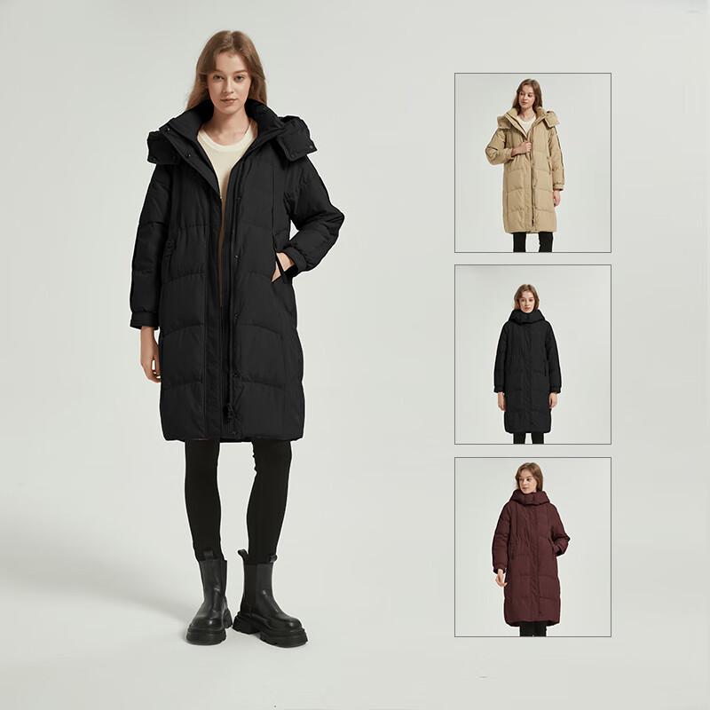 Yalu Women's Long Hooded Winter Down Parka YYXFF86687