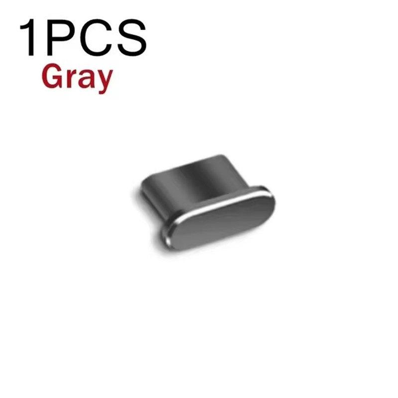 1/4Pcs Metal USB Type C Dust Plug for iPhone 15 Pro Max Plus 15PM Mobile Phone Type-C Charging Port Protector Cover Cap Stopper