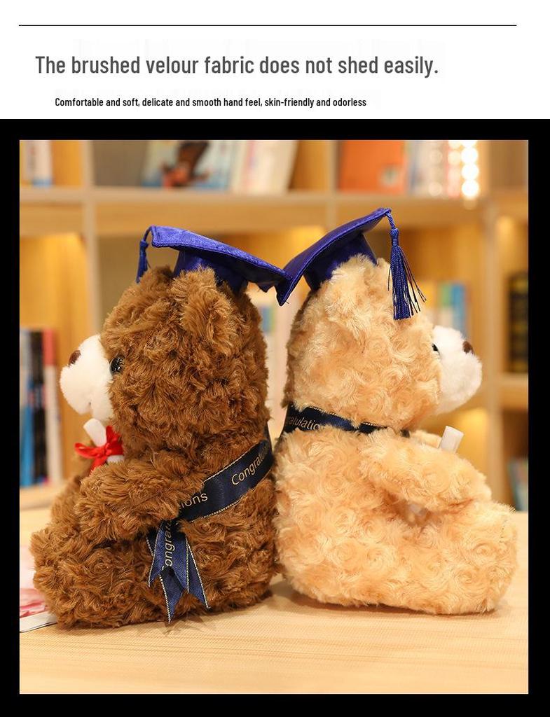 Graduation Doctor Teddy Bear Plush Toy - Commemorative Gift Doll