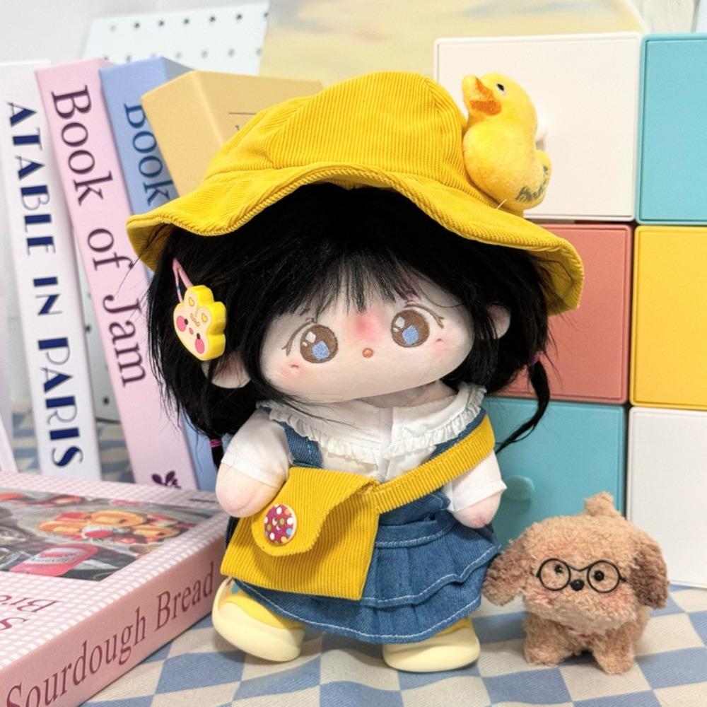 Outfit Green Doll Clothes Rabbit Ear Cotton Toys Clothes 20cm Plush Dolls Dress Set Idol Dolls