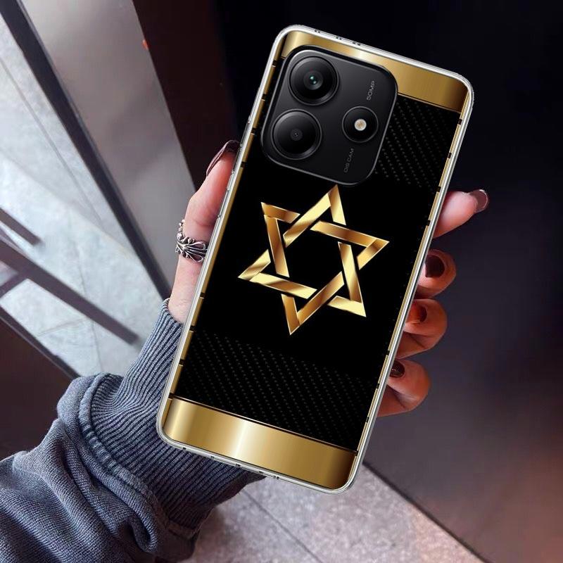 

David Jewish Star Symbol Phone Case For Xiaomi Redmi Note 15 14 14S 13 12S 12 Pro Plus 11S 11 10S 10 4G Cover 11E 11T 5G Print F Redmi Note 14 Pro 5G