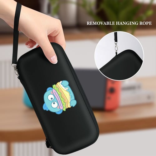 Switch Game Console Storage Bag, Hangyodon Switch Case, Protective Cover Pouch, Game Card Storage Bag, Nintendo Switch Storage, Hard Pouch, Large Capa
