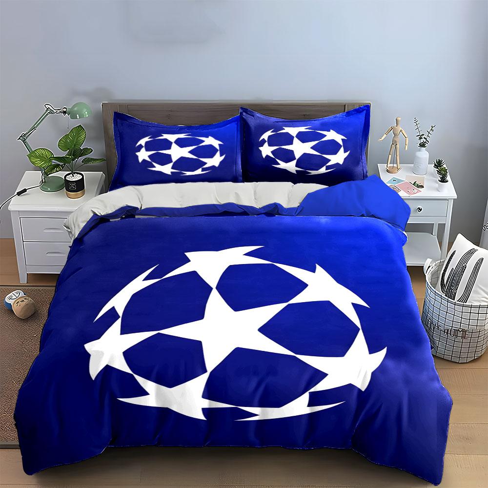 White star-shaped pattern. Bedding sets Duvet cover sets Duvet covers Pillowcases(1* Duvet Cover 2* Pillowcases without duvet insert)