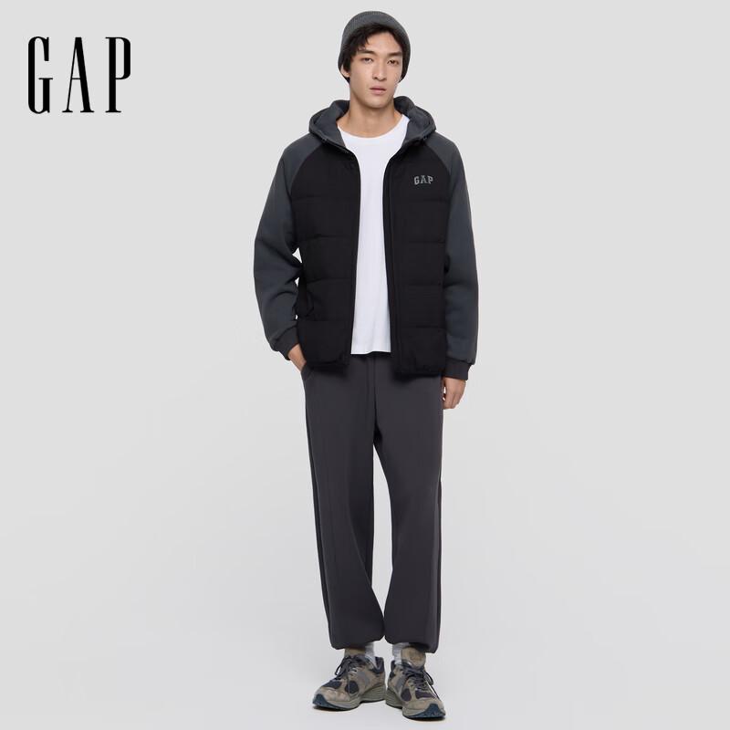 Gap Men s Color Block Hooded Down Jacket S (Asian Fit)