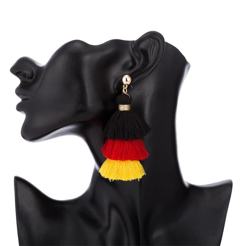 Modische Europäische Ohrringe mit Quasten Einzigartiger Einfacher Street Style
