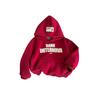 2025 Autumn/Winter Boys' Fleece-Lined Hoodie - Children's Red Festive Sweatshirt Fashion Trend 