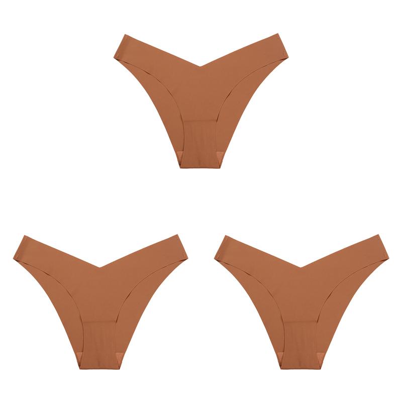 3 Teile/los Frauen Sexy Eis Seide Höschen Low-Rise Keine Spur Dessous Weibliche G String Multicolor Unterwäsche Multicolor Tanga Dessous