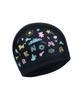 Lenomasuyeongbog Supplies Children'S Illustration Drawing Pu Swim Cap Black Ro-Rc2F754-Bk