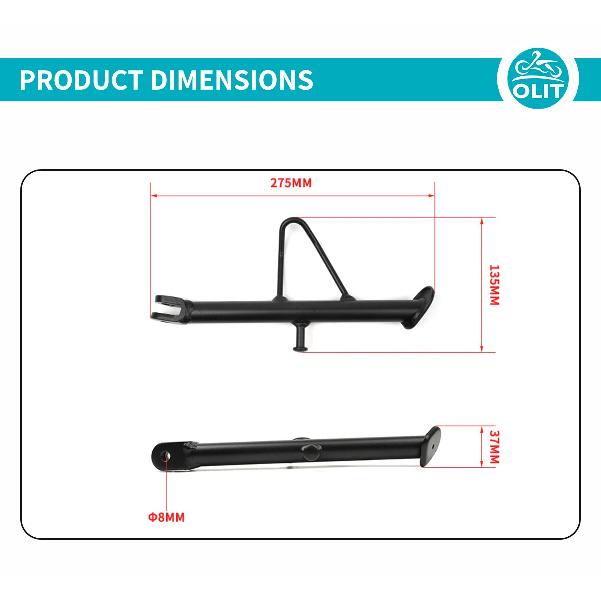 FOR CFMOTO Side Stand Assy 450SR 450SRS CF400-6 SR450 450SRS CF400-9 Kickstand Motorcycle Accessories Original Parts