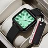 FindTime Watch for Men and Square Large Luminous 5ATM Water Silicone Suitable for Students Junior Gift Ideas Women, Unisex, Analog, Face, Screen,