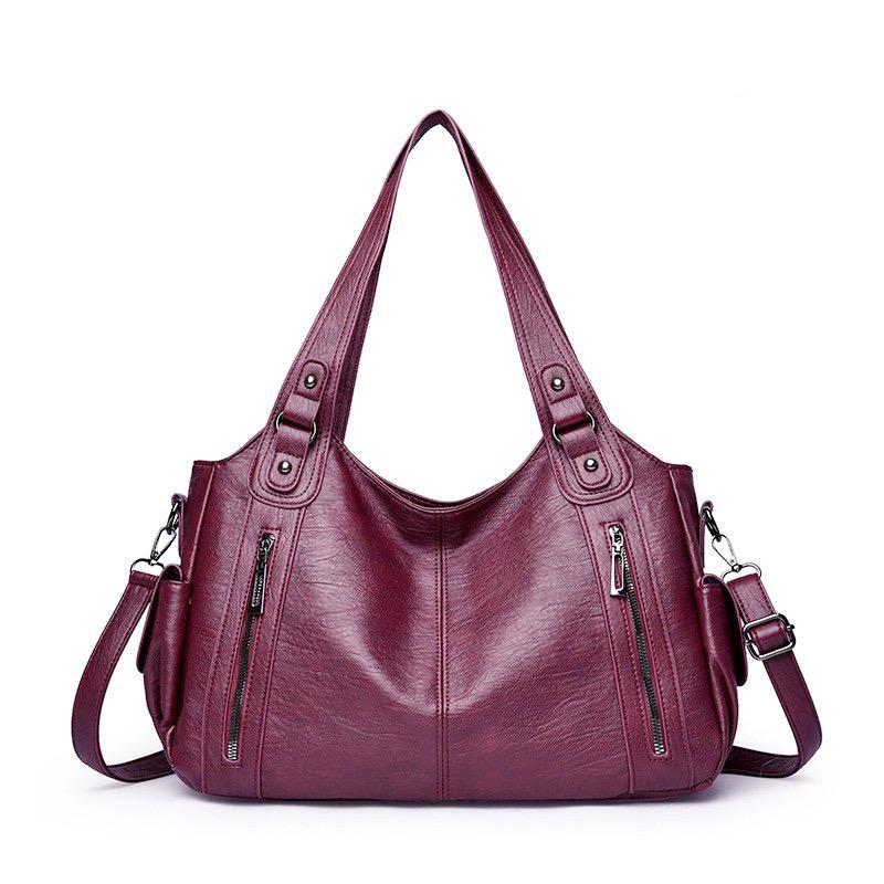 Soft Interior Compartment Shoulder Bags High Quality Contrasting Colors Crossbody Bags for Women Fashion Pu Leather Handbags
