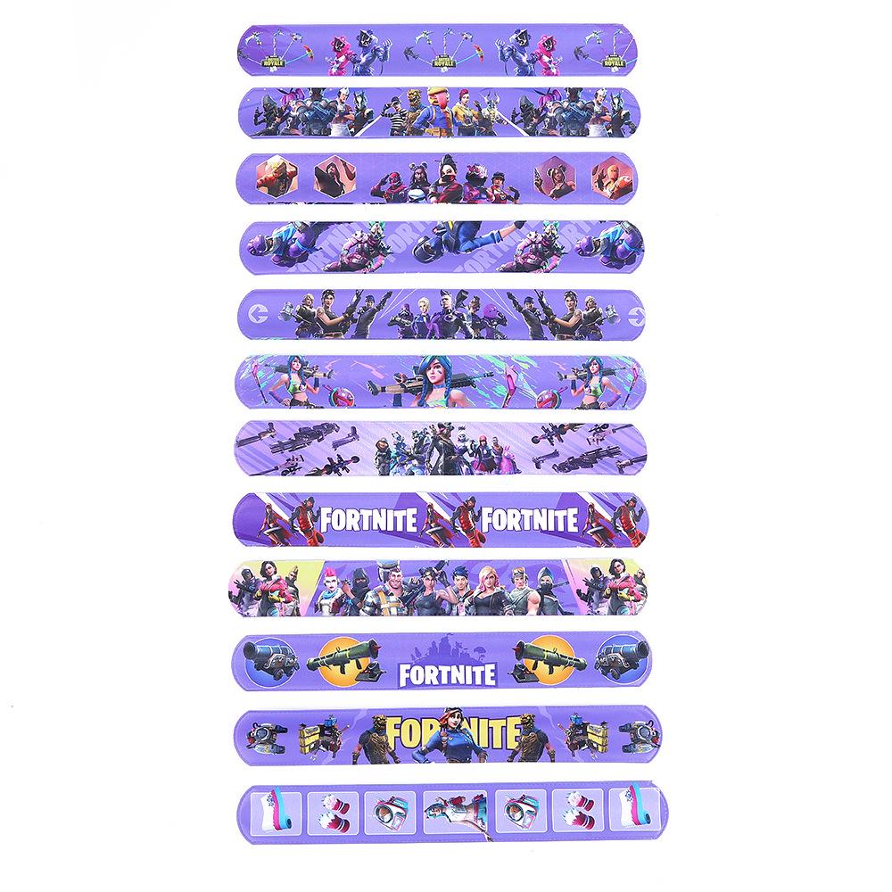 Fortnite Snap Bands: Slap Bracelet Game-Themed Wristbands for Kids and Party Gifts.